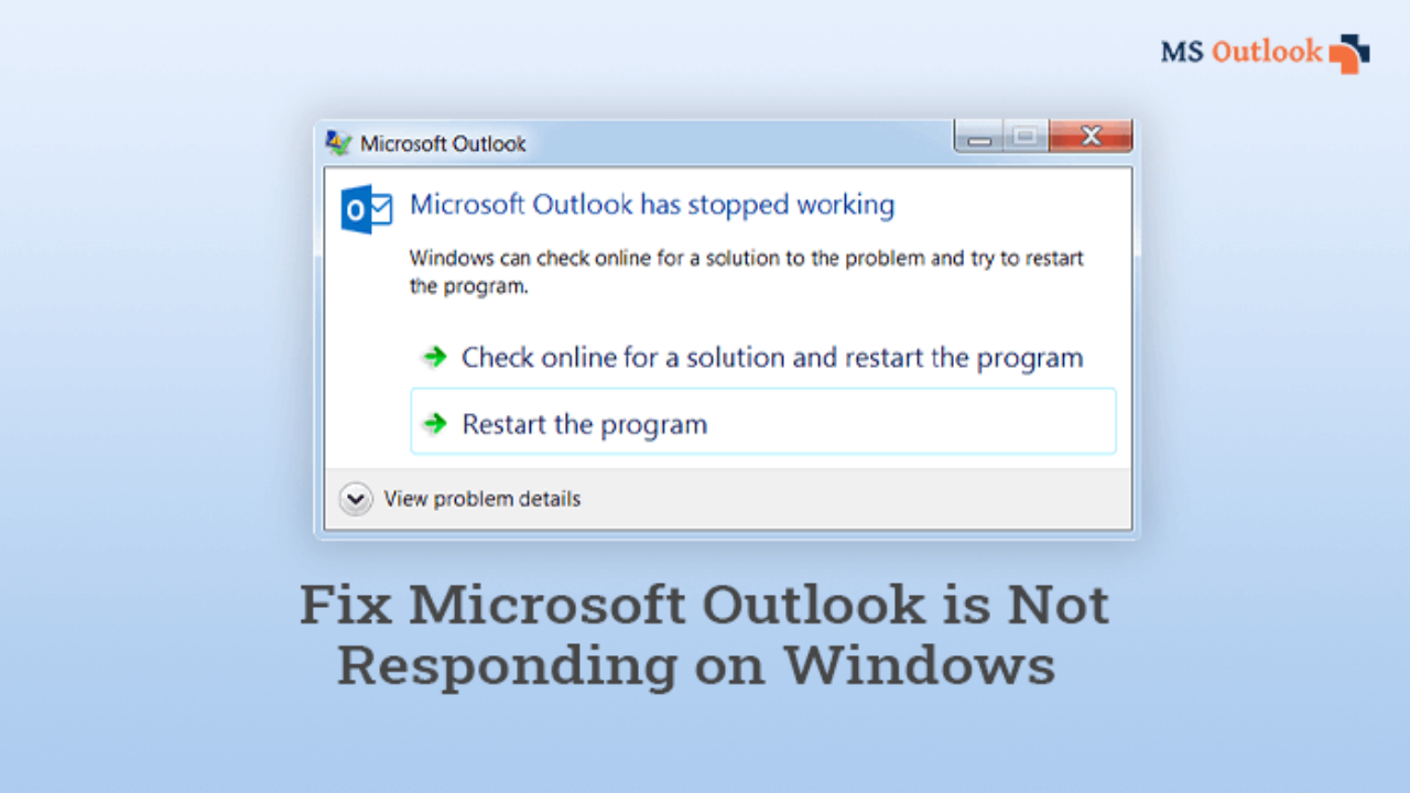why is microsoft outlook not working