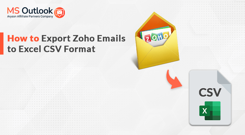 export Zoho emails to Excel CSV